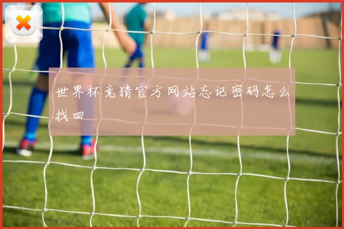 世界杯竞猜官方网站忘记密码怎么找回
